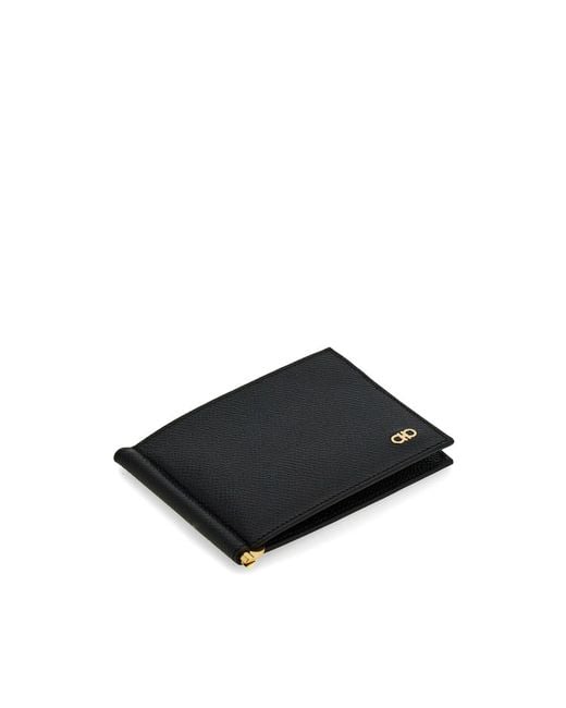 Ferragamo Black Leather Wallets & Pures for men