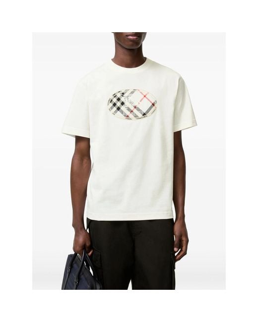 Burberry White T-Shirts & Vests for men