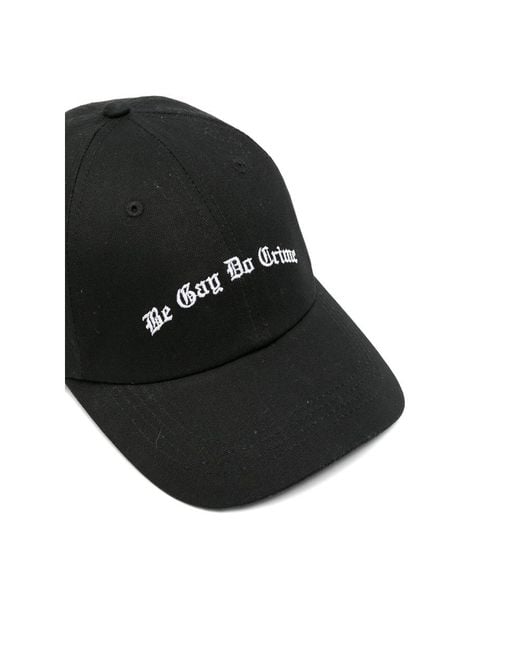 DAGGER Black Slogan-Embroidered Baseball Cap for men
