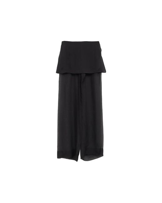Paloma Wool Black No 2018 Silk Archive Layered Trousers