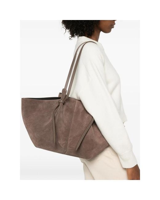 Yuzefi Brown Large Mochi Tote Bag