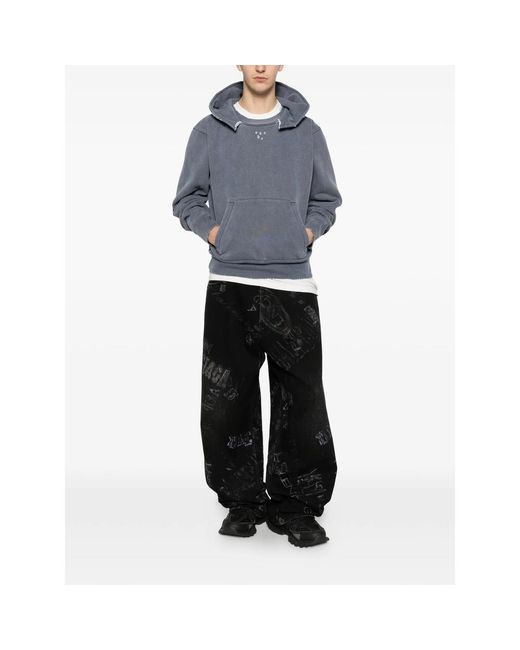 Balenciaga Black Print Jeans for men