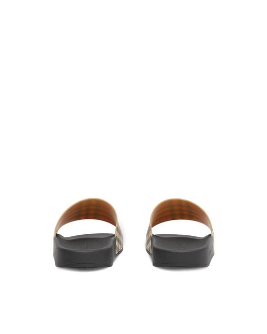 Burberry Brown Neutrals Flip-Flops & Slides