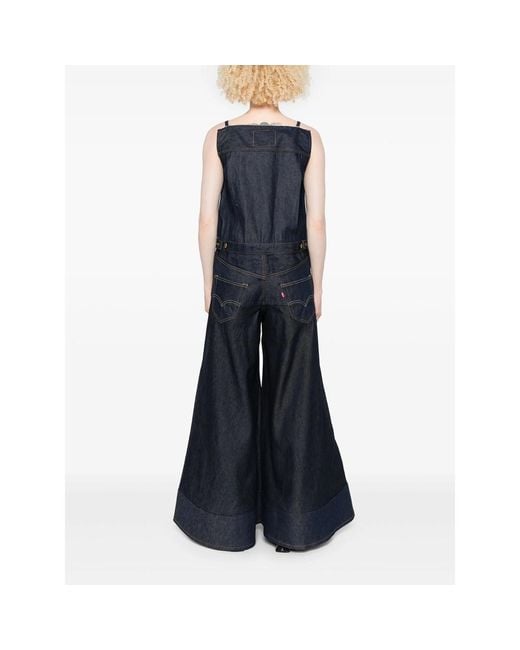Levi's® x sacai Women's Denim Jumpsuit Levi's® X Sacai Women's Denim Jumpsuit - Dark Wash | Levi's® US