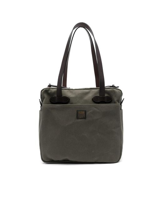 Filson Black Rugged Twill Tote Bag for men