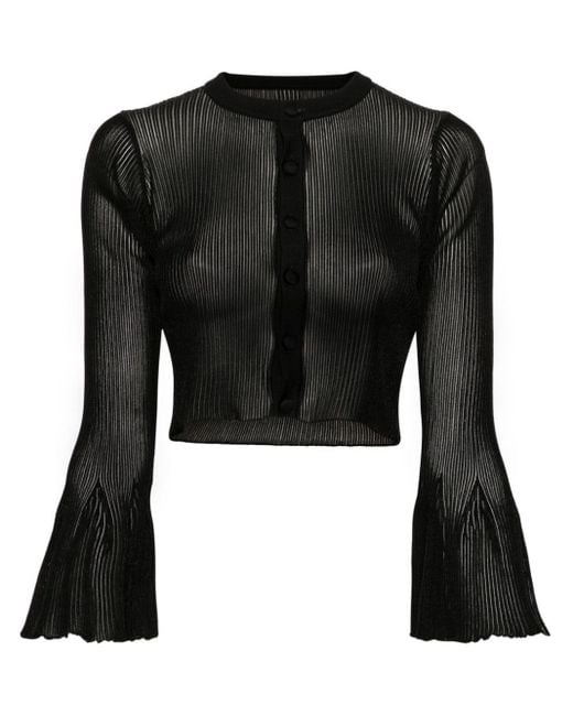 CFCL Bell Sleeves Cardigan in Black Lyst UK