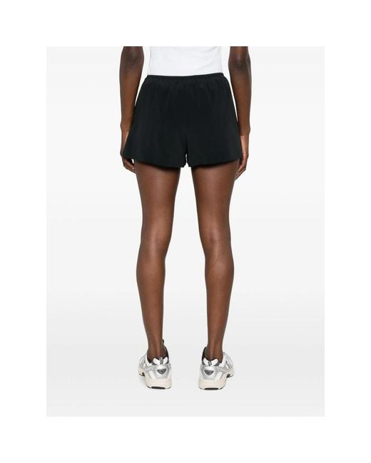 Alexander Wang Black Drawstring-Waist Shorts