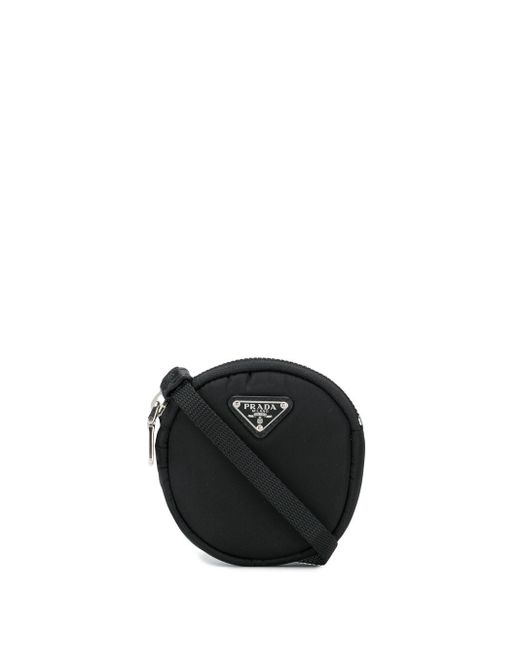Prada Black Mini Round Crossbody Bag