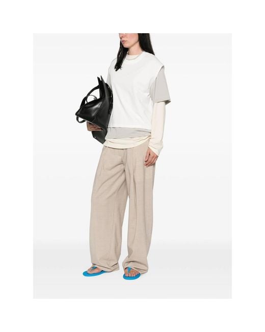 LA PISCINE White Layered Long-Sleeve T-Shirt Set Of Three