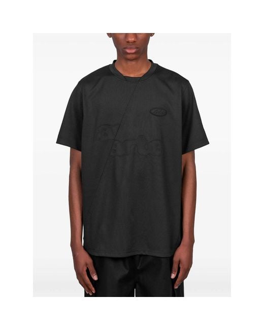 Arte' Black Logo-Detail T-Shirt for men