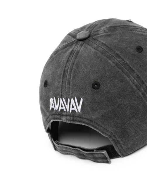 AVAVAV Gray Embroidered-Slogan Cotton Cap