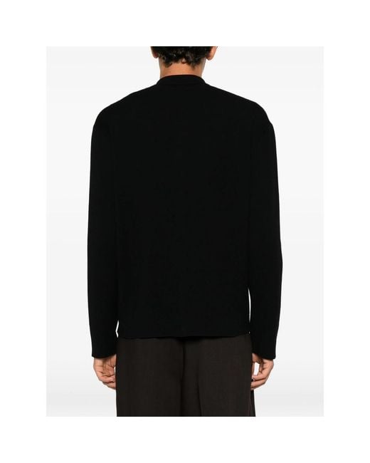 Roberto Collina Black Chest-Pocket Shirt for men