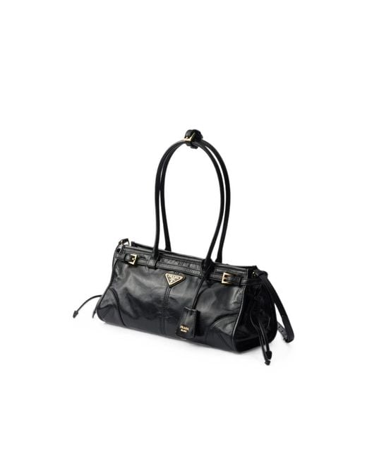 Prada Black Bonnie Medium Leather Bag