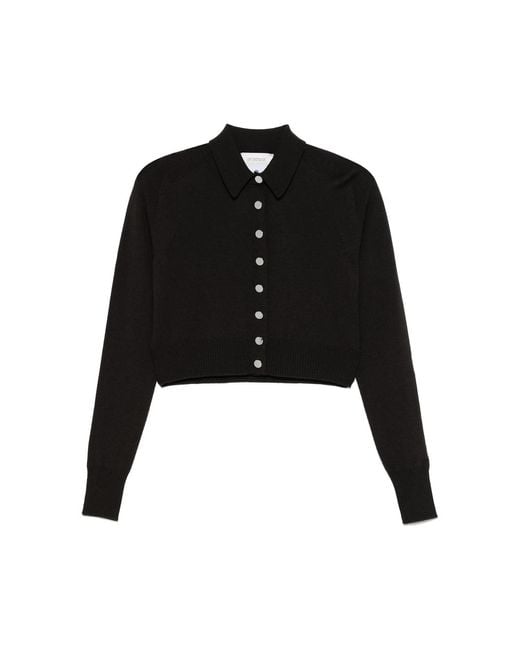 Sportmax Black Virgin Wool Polo Top