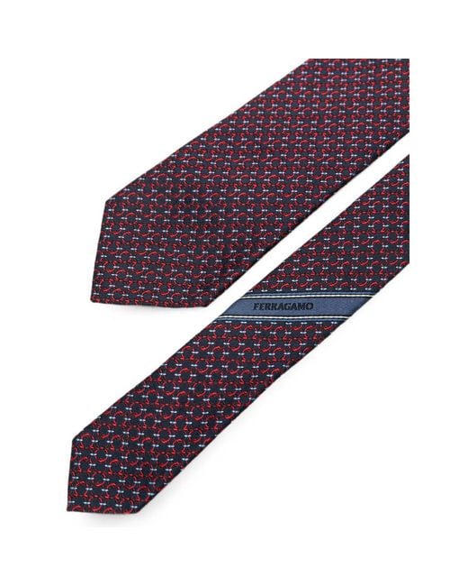Ferragamo Purple Ties And Bow Ties for men