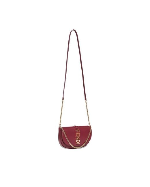 Fendi Red Satchels & Cross Body Bags