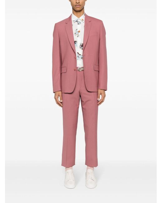 Paul Smith Pink Single-Breasted Suit for men