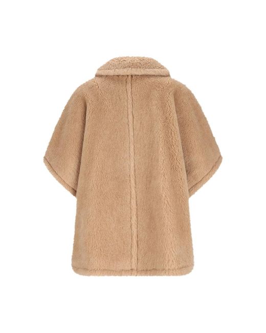 Max Mara Natural Double-Breasted Teddy Jacket