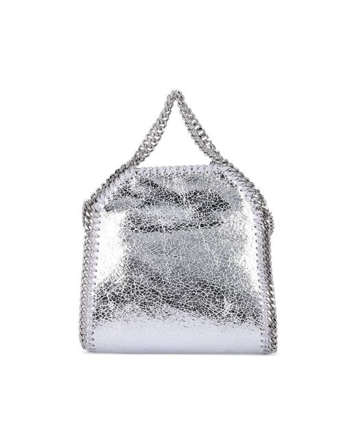 Stella McCartney Gray Tote Bag Chain Trim