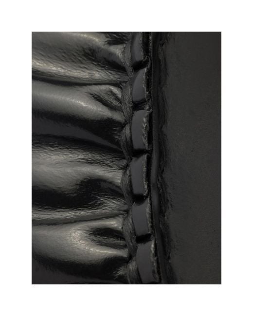 Prada Black Brushed Leather Loafers for men
