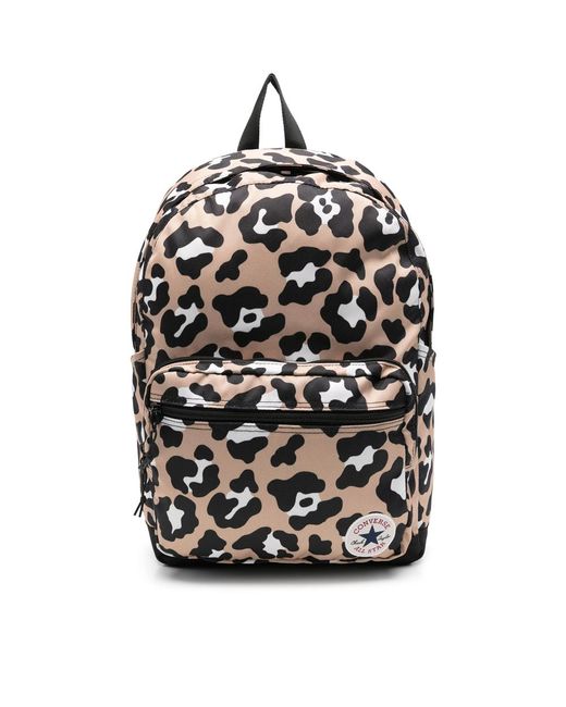 Converse Black Animal-Pattern Backpack