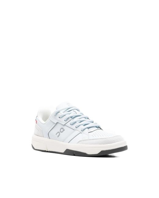 On Shoes White The Rouger Perforated-Detail Sneakers