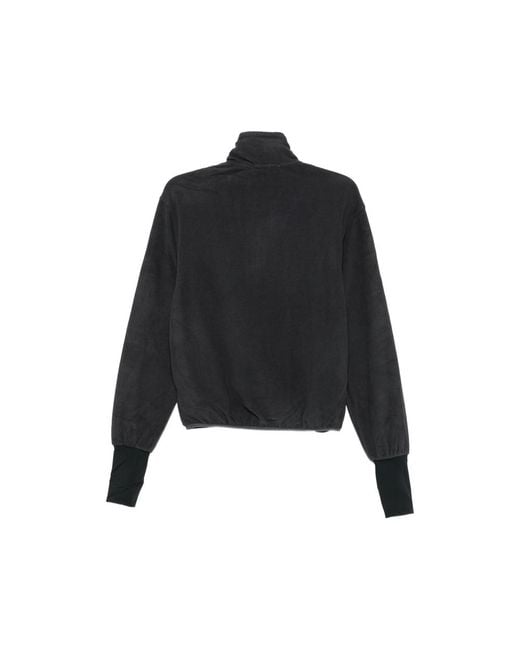 Entire studios Black Half-Zip Fleece Sweater for men