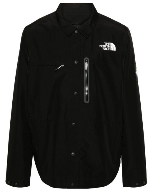 The North Face Black Amos Logo-Appliqué Shirt Jacket for men