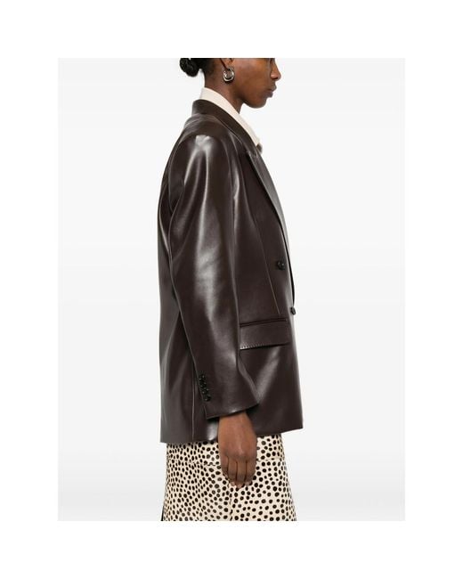 Eraldo Brown Double-Breasted Blazer