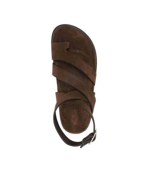 Alohas Brown Tide Buckle-Strap Sandals