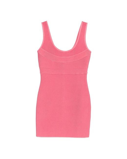 Hervé Léger Pink Short Dresses