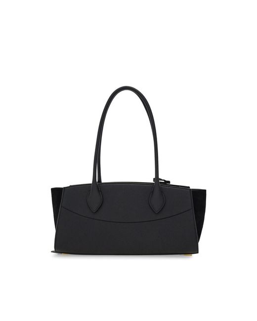 Ferragamo Black Studio Soft Bag (M)
