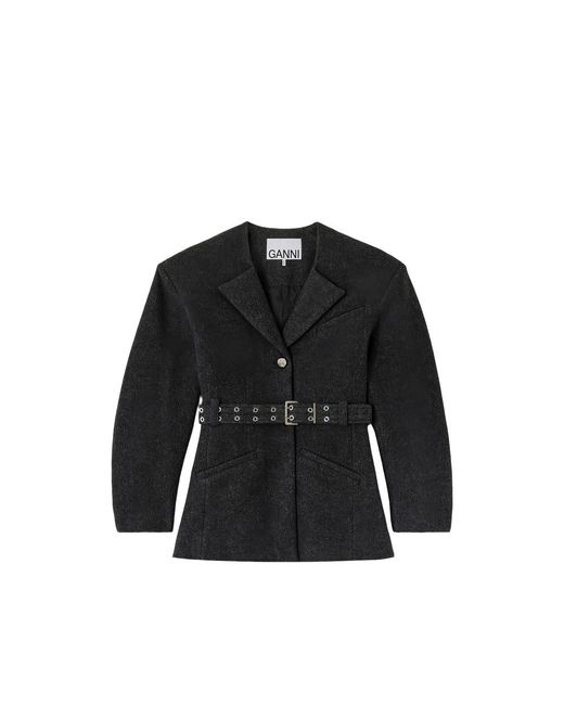 Ganni Black Jackets