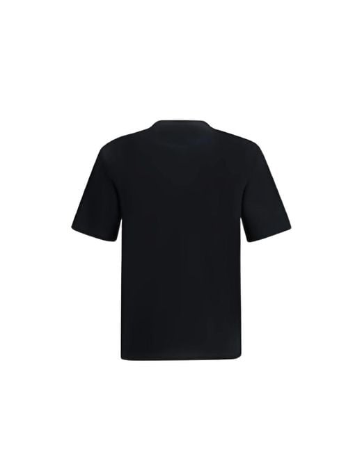 Prada Black Logo-Appliqué T-Shirt for men