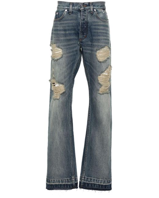 Rhude Blue Beach Bum Mid-Rise Jeans for men