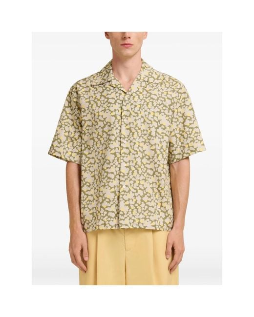 Marni Natural Short Sleeve Shirts for men