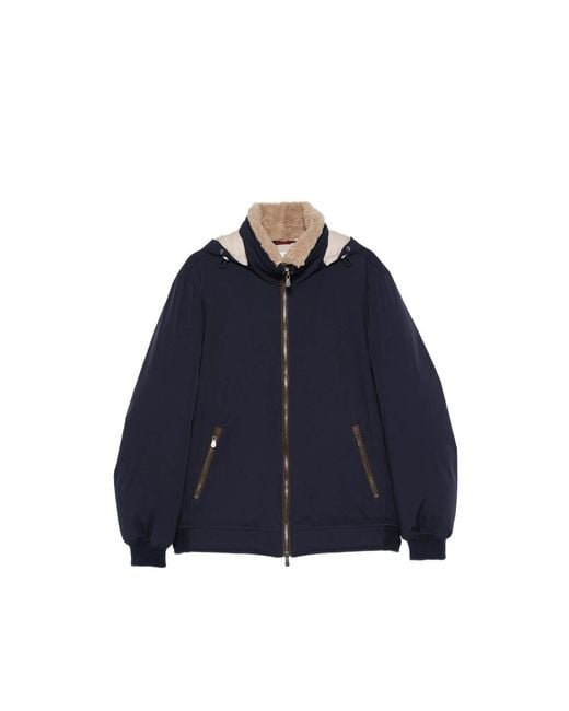 Brunello Cucinelli Blue Jackets for men