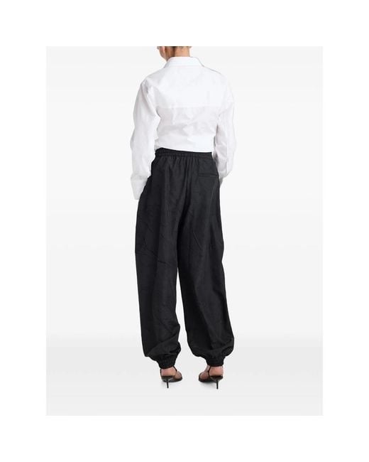 Rohe Blue Elasticated-Waistband Trousers