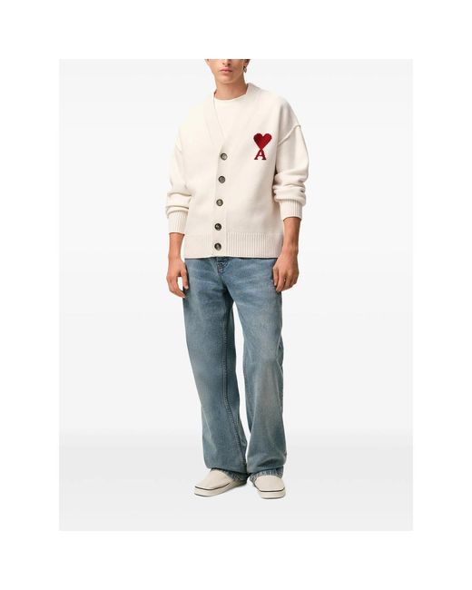 AMI White Cardigans for men
