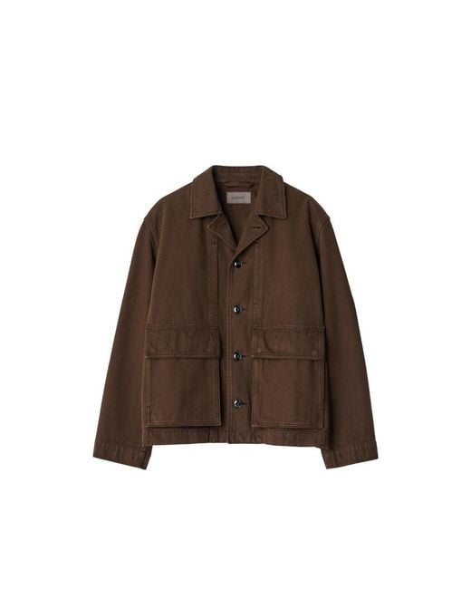 Lemaire Brown Boxy Jacket for men