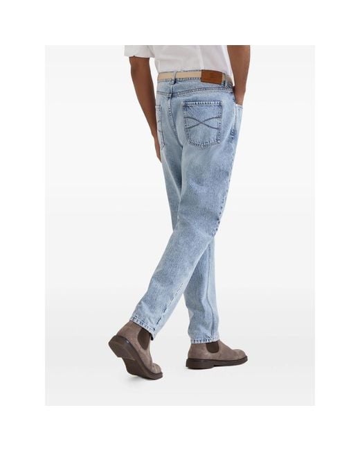 Brunello Cucinelli Blue Denim for men