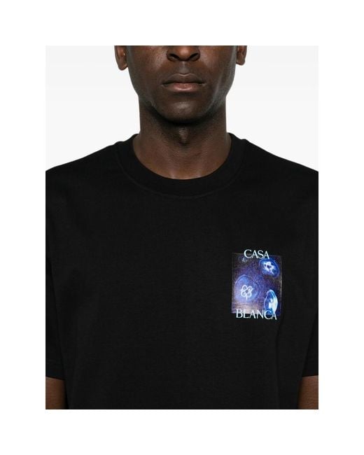 Casablanca Black Meduse Sportive T-Shirt for men
