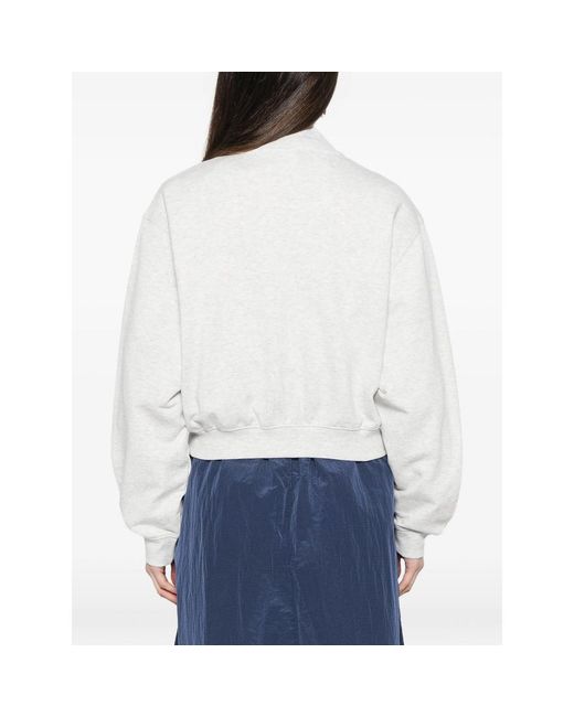 New Balance White Jacket Cotton Blend