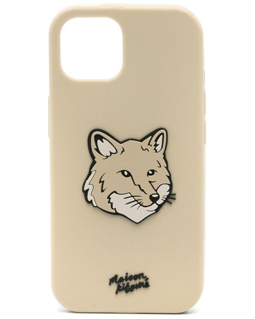 Maison Kitsuné Natural Fox-Appliqué Iphone 15 Case