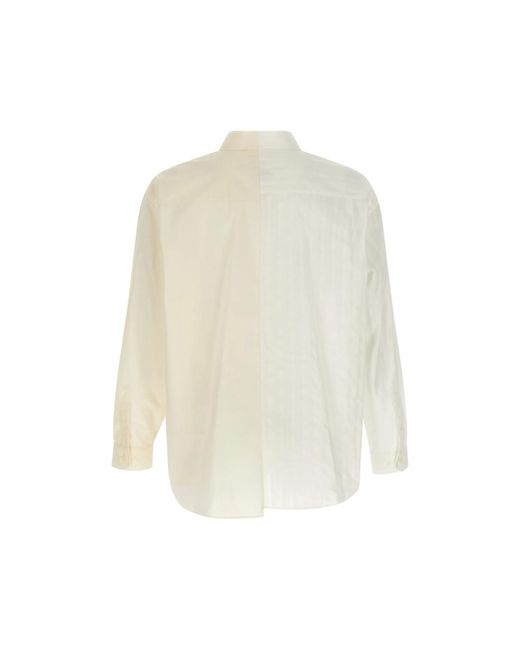 MM6 by Maison Margiela Natural Panelled Shirt for men