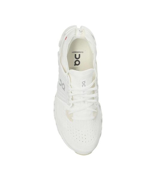 On Shoes White Cloudswift 4 Perforated Sneakers