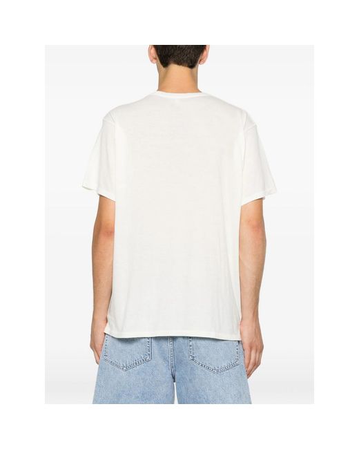 R13 White Lettering-Print T-Shirt for men
