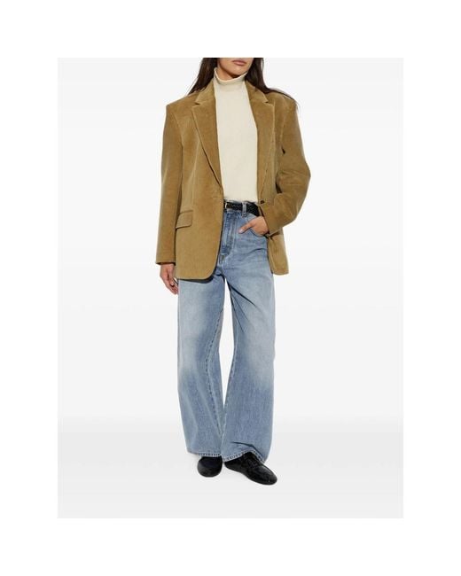 Rohe Green Corduroy Single-Vent Blazer