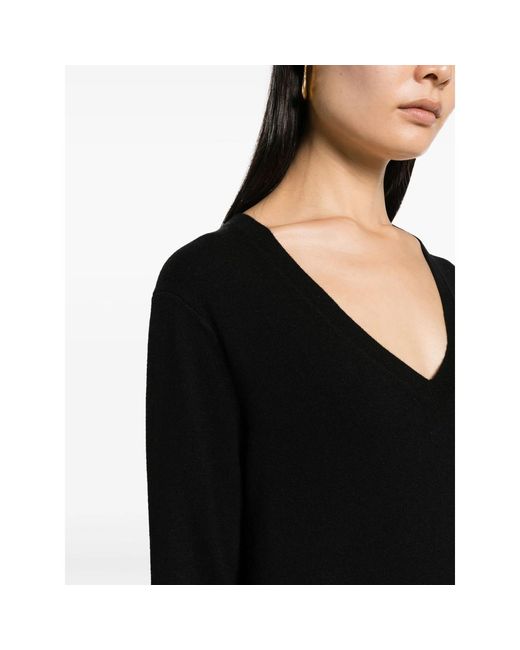 Vince Black Weekend V-Neck Sweater