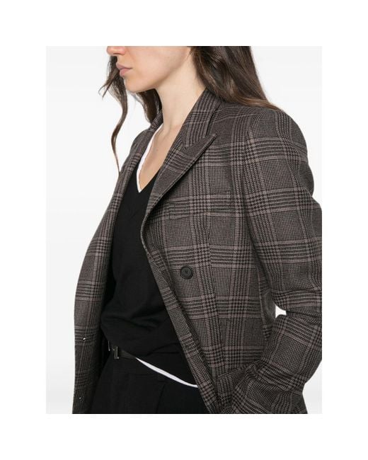 Tagliatore Gray Double-Breasted Blazer